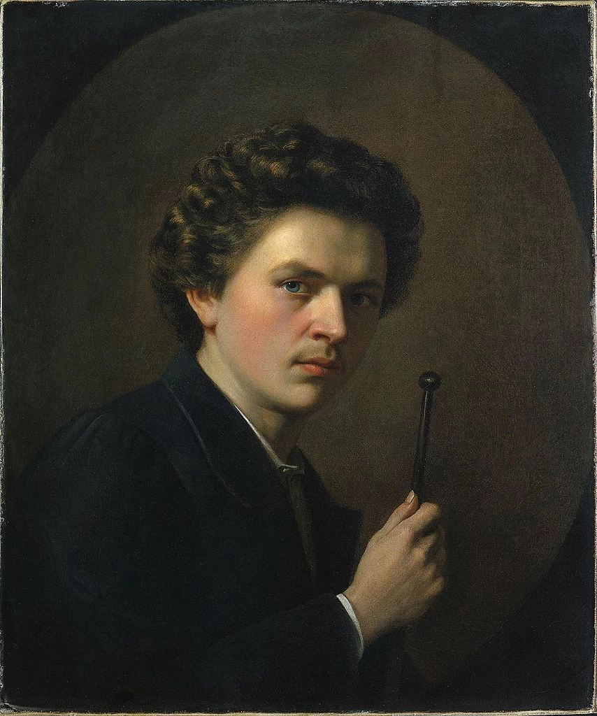 Autoritratto con poggiamano - Cleveland Museum of Art